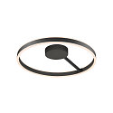 SLV Wand- en plafondarmatuur ONE DALI �60CM up down, DALI aanstuurbaar, CCT Switch, ring vorm IP20, zwart dimbaar