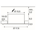 Downlight DOWNLIGHT C 150 DALI stijf, DALI aanstuurbaar, bekabeld IP54