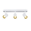 SLV wall and ceiling luminaire NOBLO� TRIPLE PHASE DTW 3 flames, round, Dim-To-Warm IP20, white dimmable