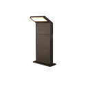 SLV outdoor floor lamp ORDI II POLE 45 square IP65, black dimmable