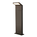 SLV outdoor floor lamp ORDI II POLE 70 square IP65, black dimmable