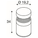 SLV Lichtpaal CONCRETE POLE 35 IP65, grijs
