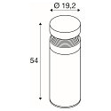 SLV Lichtpaal CONCRETE POLE 55 IP65, grijs
