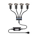 SLV floor recessed luminaire TRAIL-LITE� 60 round, incl. LED driver, set of 4 IP67, aluminium, stainless steel 