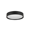 SLV Plafondarmatuur DECONA 30 CL rond, geschikt voor beeldschermwerkstations IP44, zwart, gelakt dimbaar