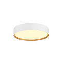 Plafondarmatuur DECONA 30 CL rond, geschikt voor beeldschermwerkstations IP44, goud, wit, gelakt dimbaar