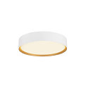 SLV Plafondarmatuur DECONA 30 CL rond, geschikt voor beeldschermwerkstations IP44, goud, wit, gelakt dimbaar