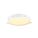 SLV Plafondarmatuur DECONA 42 CL rond, geschikt voor beeldschermwerkstations IP44, wit, gelakt dimbaar