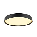 Plafondarmatuur DECONA 42 CL rond, geschikt voor beeldschermwerkstations IP44, zwart, gelakt dimbaar