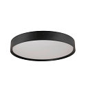 SLV Plafondarmatuur DECONA 42 CL rond, geschikt voor beeldschermwerkstations IP44, zwart, gelakt dimbaar