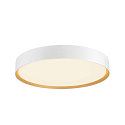 SLV Plafondarmatuur DECONA 42 CL rond, geschikt voor beeldschermwerkstations IP44, goud, wit, gelakt dimbaar