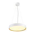 SLV Plafondarmatuur DECONA 42 CL rond, geschikt voor beeldschermwerkstations IP44, goud, wit, gelakt dimbaar