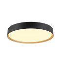 Plafondarmatuur DECONA 42 CL rond, geschikt voor beeldschermwerkstations IP44, goud, zwart, gelakt dimbaar