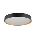 SLV Plafondarmatuur DECONA 42 CL rond, geschikt voor beeldschermwerkstations IP44, goud, zwart, gelakt dimbaar