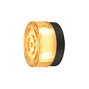 Wand- en plafondarmatuur CYFT WAVE IP65, amber, zwart, gelakt dimbaar