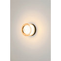 SLV Wand- en plafondarmatuur CYFT WAVE IP65, amber, zwart, gelakt dimbaar