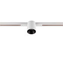 SLV Spotlight op rail FIXT-IT! rond, ingebouwde versie, geschikt voor beeldschermwerkstations IP20, zwart, wit, gelakt dimbaar