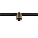 Spotlight op rail FIXT-IT! rond, ingebouwde versie, geschikt voor beeldschermwerkstations IP20, brons, zwart, gelakt dimbaar
