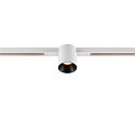 Spotlight op rail FIXT-IT! rond, ingebouwde versie, geschikt voor beeldschermwerkstations IP20, zwart, wit, gelakt dimbaar