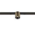 Spotlight op rail FIXT-IT! rond, ingebouwde versie, geschikt voor beeldschermwerkstations IP20, brons, zwart, gelakt dimbaar