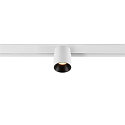 Spotlight op rail FIXT-IT! rond, opbouwversie, geschikt voor beeldschermwerkstations IP20, zwart, wit, gelakt dimbaar