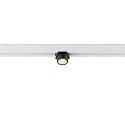 SLV Spotlight op rail FIXT-IT! rond, opbouwversie, geschikt voor beeldschermwerkstations IP20, zwart, wit, gelakt dimbaar