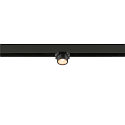 SLV Spotlight op rail FIXT-IT! rond, opbouwversie, geschikt voor beeldschermwerkstations IP20, zwart, gelakt dimbaar