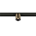 Spotlight op rail FIXT-IT! rond, opbouwversie, geschikt voor beeldschermwerkstations IP20, brons, zwart, gelakt dimbaar