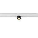 SLV Spotlight op rail FIXT-IT! rond, opbouwversie, geschikt voor beeldschermwerkstations IP20, zwart, wit, gelakt dimbaar
