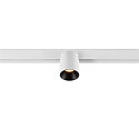 SLV Spotlight op rail FIXT-IT! rond, opbouwversie, geschikt voor beeldschermwerkstations IP20, zwart, wit, gelakt dimbaar