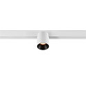 SLV Spotlight op rail FIXT-IT! rond, opbouwversie, geschikt voor beeldschermwerkstations IP20, zwart, wit, gelakt dimbaar