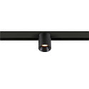 SLV Spotlight op rail FIXT-IT! rond, opbouwversie, geschikt voor beeldschermwerkstations IP20, zwart, gelakt dimbaar