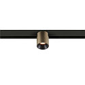 SLV Spotlight op rail FIXT-IT! rond, opbouwversie, geschikt voor beeldschermwerkstations IP20, brons, zwart, gelakt dimbaar