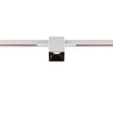 Spotlight op rail FIXT-IT! rond, ingebouwde versie, geschikt voor beeldschermwerkstations IP20, zwart, wit, gelakt dimbaar