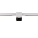 Spotlight op rail FIXT-IT! rond, ingebouwde versie, geschikt voor beeldschermwerkstations IP20, zwart, wit, gelakt dimbaar