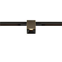 Spotlight op rail FIXT-IT! rond, ingebouwde versie, geschikt voor beeldschermwerkstations IP20, brons, zwart, gelakt dimbaar