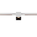 SLV Spotlight op rail FIXT-IT! rond, ingebouwde versie, geschikt voor beeldschermwerkstations IP20, zwart, wit, gelakt dimbaar
