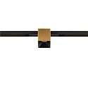 SLV Spotlight op rail FIXT-IT! rond, ingebouwde versie, geschikt voor beeldschermwerkstations IP20, goud, zwart, gelakt dimbaar