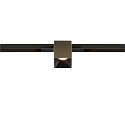 SLV Spotlight op rail FIXT-IT! rond, ingebouwde versie, geschikt voor beeldschermwerkstations IP20, brons, zwart, gelakt dimbaar