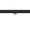 SLV Spotlight op rail FIXT-IT! rond, opbouwversie, geschikt voor beeldschermwerkstations IP20, goud, zwart, gelakt dimbaar