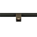 Spotlight op rail FIXT-IT! rond, opbouwversie, geschikt voor beeldschermwerkstations IP20, brons, zwart, gelakt dimbaar