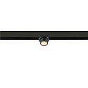 SLV Spotlight op rail FIXT-IT! rond, opbouwversie, geschikt voor beeldschermwerkstations IP20, brons, zwart, gelakt dimbaar