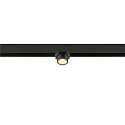SLV Spotlight op rail FIXT-IT! rond, opbouwversie, geschikt voor beeldschermwerkstations IP20, goud, zwart, gelakt dimbaar