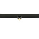 SLV Spotlight op rail FIXT-IT! rond, opbouwversie, geschikt voor beeldschermwerkstations IP20, brons, zwart, gelakt dimbaar