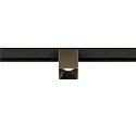 Spotlight op rail FIXT-IT! rond, opbouwversie, geschikt voor beeldschermwerkstations IP20, brons, zwart, gelakt dimbaar