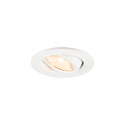 Plafondinbouwarmatuur NEW TRIA� 45 rond, geschikt voor beeldschermwerkstations IP20, wit, gelakt 