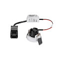 SLV Plafondinbouwarmatuur NEW TRIA� 45 rond, geschikt voor beeldschermwerkstations IP20, wit, gelakt 