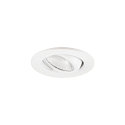SLV Plafondinbouwarmatuur NEW TRIA� 45 rond, geschikt voor beeldschermwerkstations IP20, wit, gelakt 