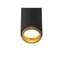SLV Plafondarmatuur GRIP!S SINGLE geschikt voor beeldschermwerkstations IP20, goud, zwart, gelakt dimbaar