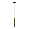 SLV Pendelarmatuur GRIP!S geschikt voor beeldschermwerkstations IP20, brons, zwart dimbaar